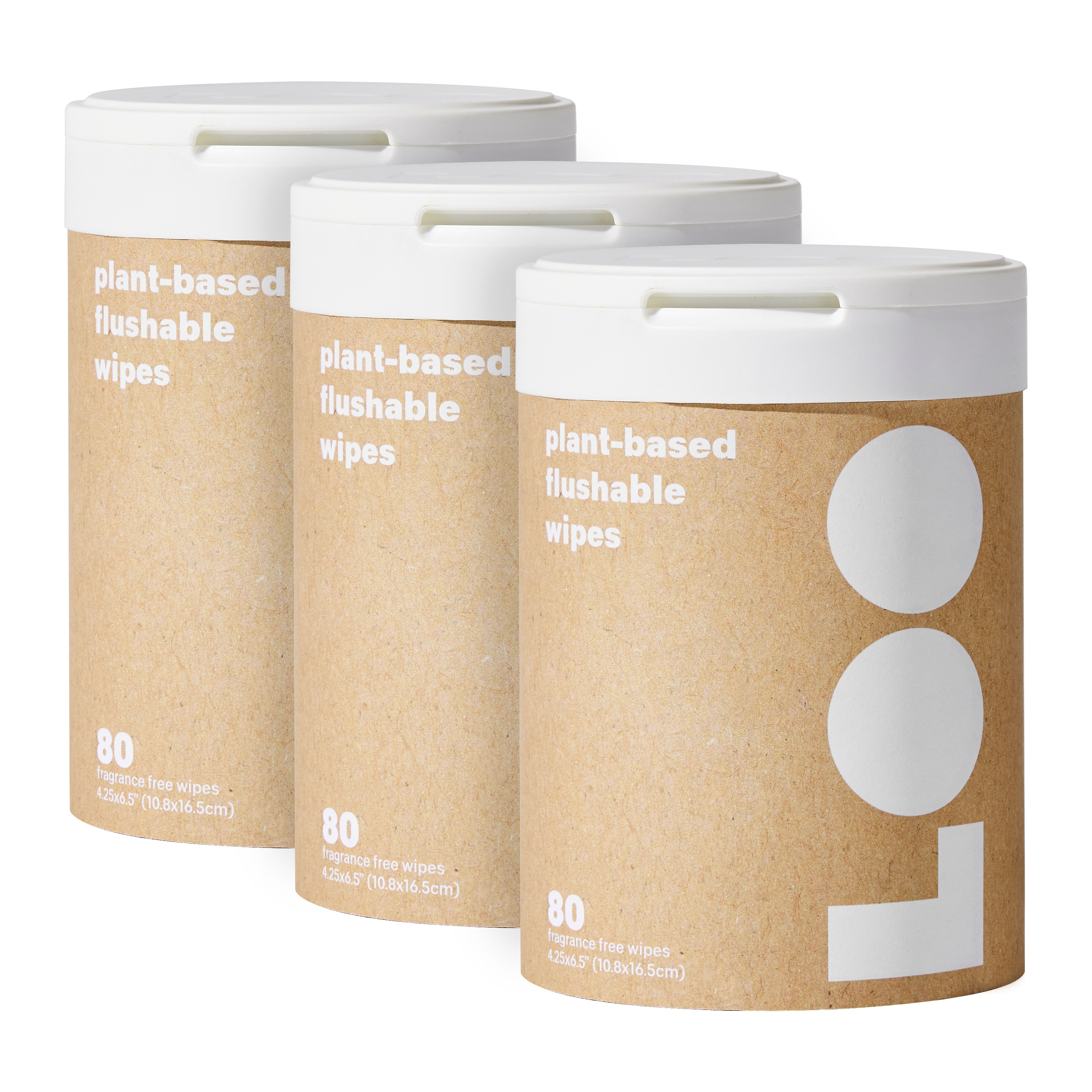 Classic Flushable Wipes Three Pack