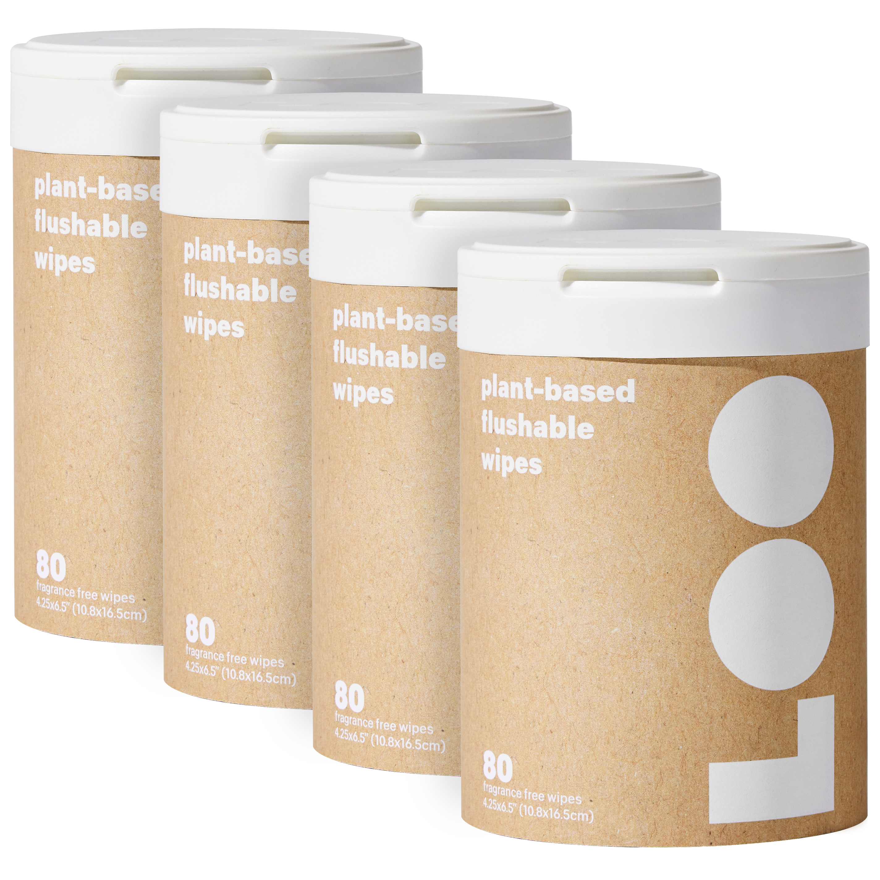 Classic Flushable Wipes Four Pack