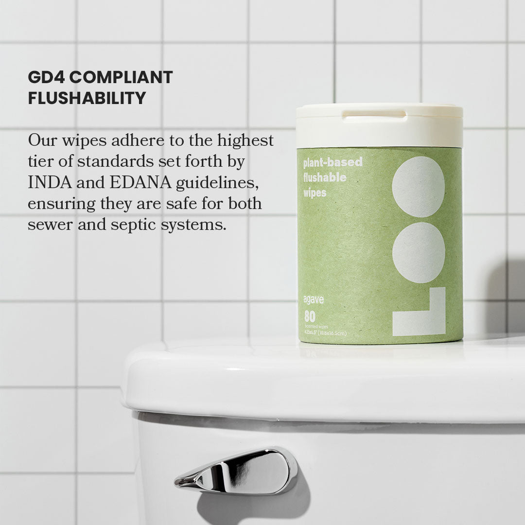 Agave Flushable Wipes Single Pack