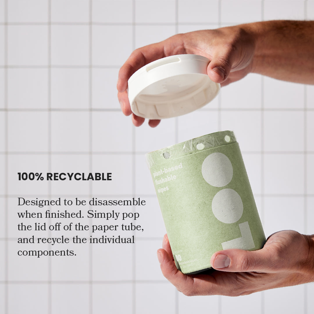 Agave Flushable Wipes Four Pack